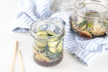 Trendy Asian cucumber salad