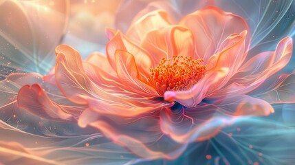 Fototapeta premium Glowing, ethereal flower