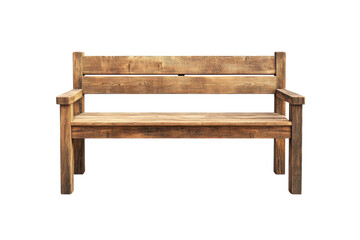 An inviting weathered wood park bench beckons silent reflection a peaceful pause in the on transparent background