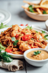 Delicious Asian Style Noodles with Sauce