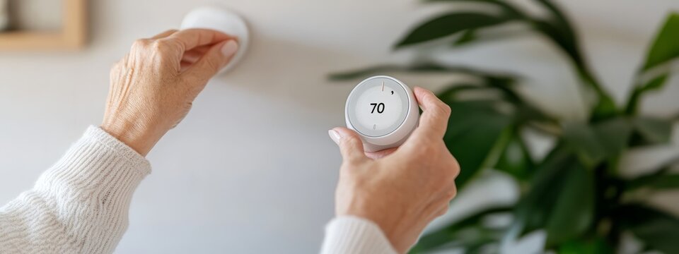 Adjusting smart thermostat settings at home for optimal comfort