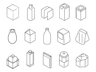 Canteen Ultra Minimalist 2D Line Art