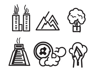 Carbon Emission Minimalist Vector Design