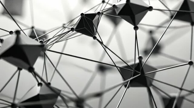 Geometric Umbrella Network Design Vector Illustration in Blue Texture