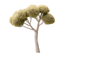 Miniature Artificial Tree with Textured Foliage and Branches