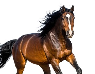 Obraz premium Horse in motion, close-up