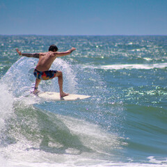 surfer on the beach