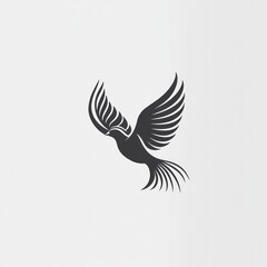 Obraz premium Stylized bird in flight