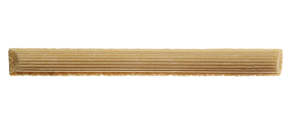Round wafers sticks with coconut stuffing isolated on white
