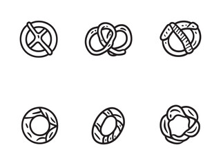 Minimalist Pretzel with Chocolate Coating Art