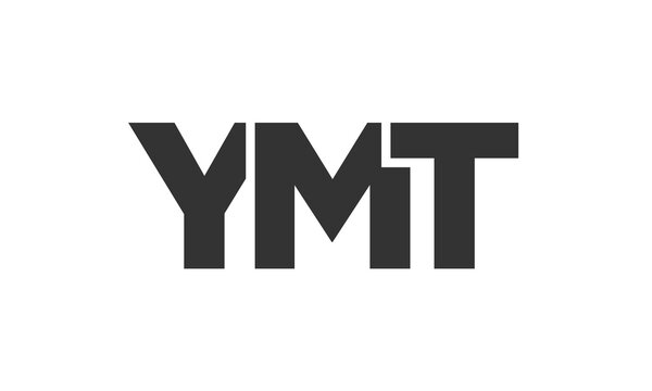 YMT logo design template with strong and modern bold text. Initial based vector logotype featuring simple and minimal typography. Trendy company identity.