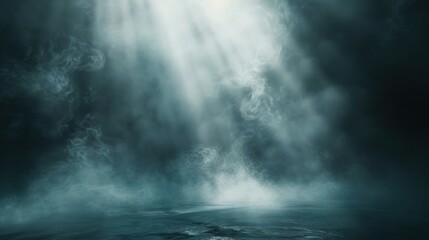 Fototapeta premium Mystical, smoky, dark scene