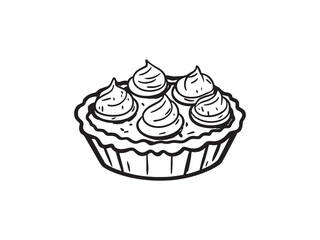 Coconut Chocolate Tart Ultra Minimalist Design