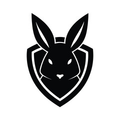 Hare head mascot logo design featuring speed agility and quick movement vector illustration.
