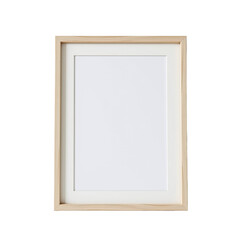 Obraz premium Blank Picture Frame Mockup for Interior Design Projects and Art Displays in Modern Living Spaces