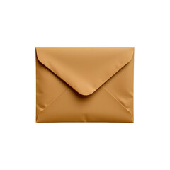 Elegant Brown Envelope on a Solid Background for Stylish Mailing and Stationery Needs