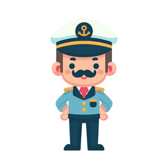 
illustration design of a captain
