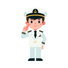
illustration design of a captain