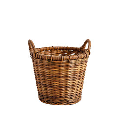 Obraz premium Natural Woven Basket for Home Storage and Decorative Purposes, Ideal for Organizing and Displaying Items