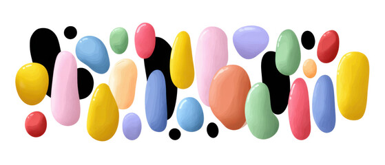 watercolor paints isolated on white