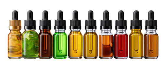 set of bottles of alcohol