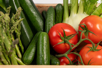 fresh vegetables on the table