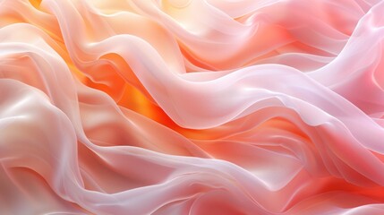 Obraz premium Soft, flowing, peach-toned fabric