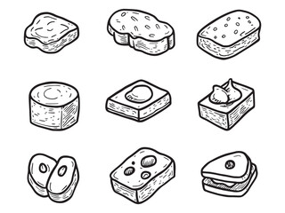 Minimalist French Toast Illustration