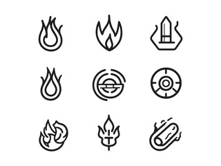 Heat Treatment Ultra Minimalist 2D Line Art