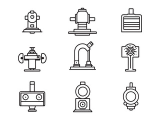 Hydraulic Press Ultra Minimalist 2D Line Art Version