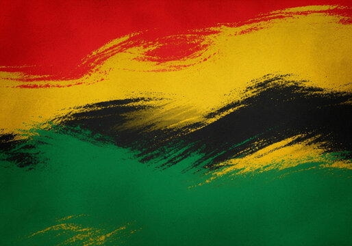abstract background Pan-African colors: red, yellow, green, and black. Ideal for Juneteenth, Black History Month, African culture, and Caribbean Represents freedom, unity, pride, and heritage