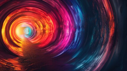 Vibrant swirling tunnel (1)
