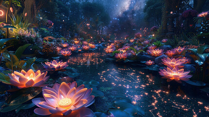 Celestial Flora: A Cosmic Garden of Astrological Harmony