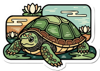 Obraz premium Sleeping Turtle