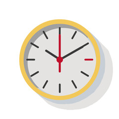 Vector Illustration of an Analog Clock