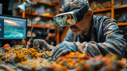 Creating Virtual Realms: CGI Technician Crafting VR Landscape