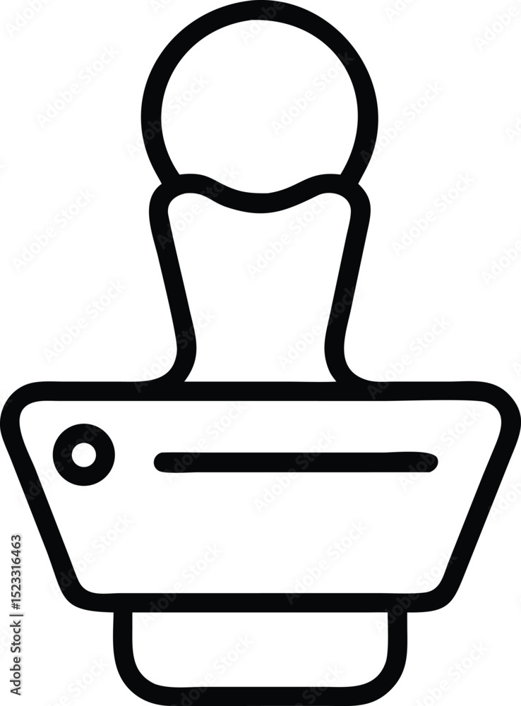 Poster black silhouette outline of a validator icon for website or application design