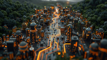Electrifying Complexity: A Circuit Board Symphony