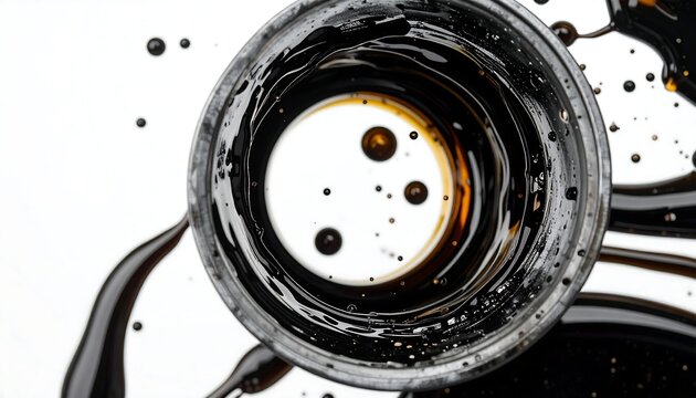 Black Oil Swirl Abstract Background - Abstract backgrounds