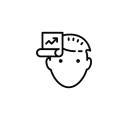 Data analytics icon set with editable stroke. Data analysis thin line icon collection. Vector illustration