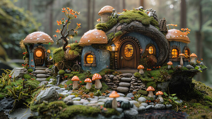 Enchanting Miniature Showcase: Highlighting Product Magic