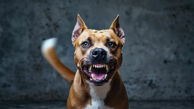 Angry Pitbull Puppy