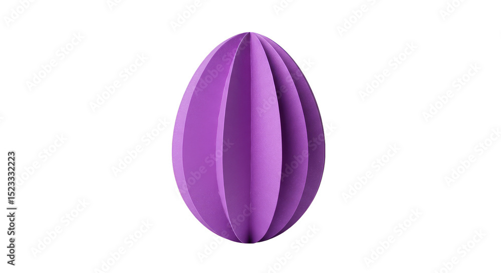 Poster 3d abstract minimal purple shape on transparent background geometric design