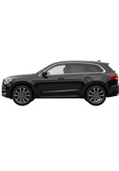 Black Car Side View Transport Automobile Illustration With Transparent BG
