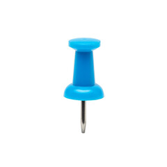 Illustration of Blue Push Pin Object Isolated on Transparent Background
