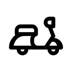 Transportation Icon Scooter. Ideal for urban mobility, quick transport, or leisure.