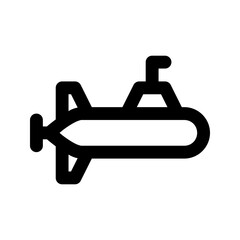 Transportation Icon Submarine. Ideal for underwater exploration, marine science, or deep sea travel.