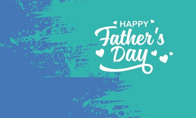Happy Father’s Day hand drawn lettering greeting card , 