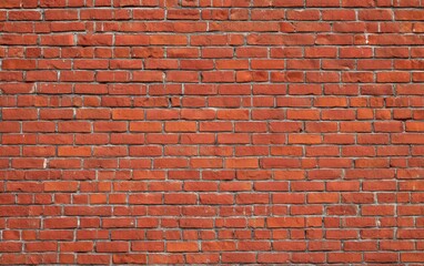 Red brick texture creating a sturdy wall, providing an ideal background with ample copy space for various design applications