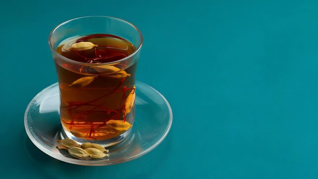 Cardamom tea drink slowly steeping infusion